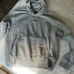 Nike light grey soft hoodie.